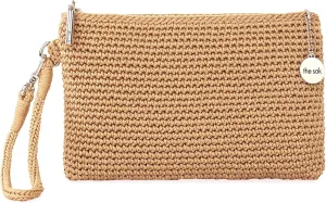 The Sak Vita Wristlet Purse - Small Hand Crochet Women's Clutch for Everyday & Travel - Mini Handbag With Card Slots & Zipper