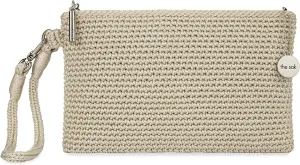 The Sak Vita Wristlet Purse - Small Hand Crochet Women's Clutch for Everyday & Travel - Mini Handbag With Card Slots & Zipper