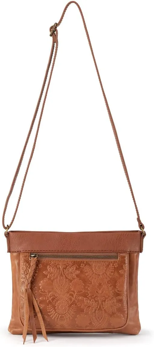 The Sak Womens Sanibel Leather Mini CrossBody Bag