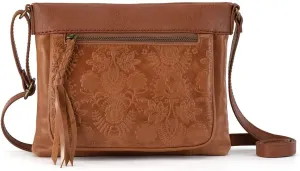 The Sak Womens Sanibel Leather Mini CrossBody Bag