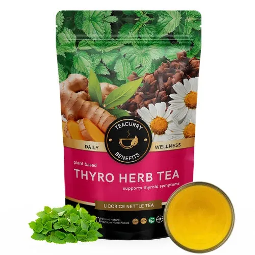 Thyroid Tea - Help with Thyroid Hormones (TSH, T3, T4), Hypothyroidism, Hyperthyroidism - Thyro Herb TeaManage Weight