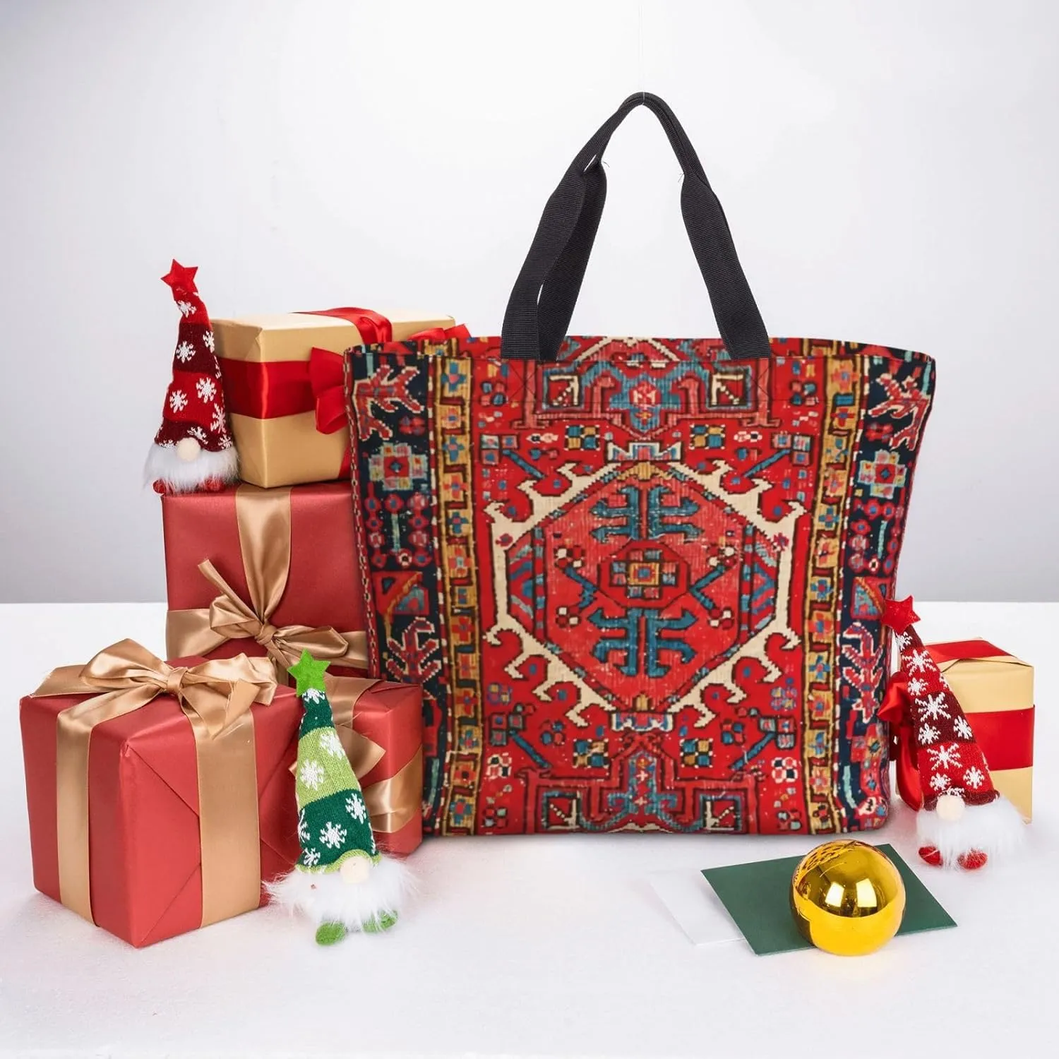 Tote Bag For Women Persian Turkish Oriental Shoulder Bags Large Grocery Handbag Crossbody Bag For Work Travel Shopping