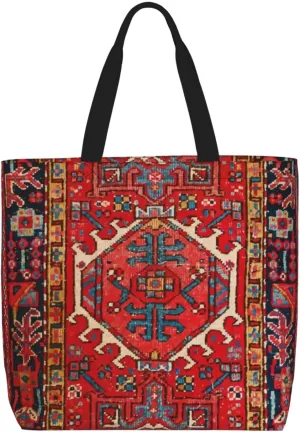 Tote Bag For Women Persian Turkish Oriental Shoulder Bags Large Grocery Handbag Crossbody Bag For Work Travel Shopping
