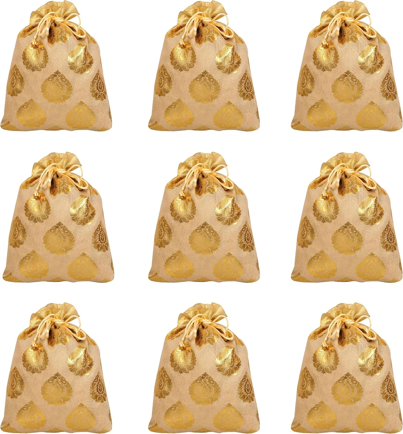 Touchstone Drawstring Bags Traditional Indian Handcrafted Fabric Perfect for Gifts Jewelry Weddings Pouches Purses Potli