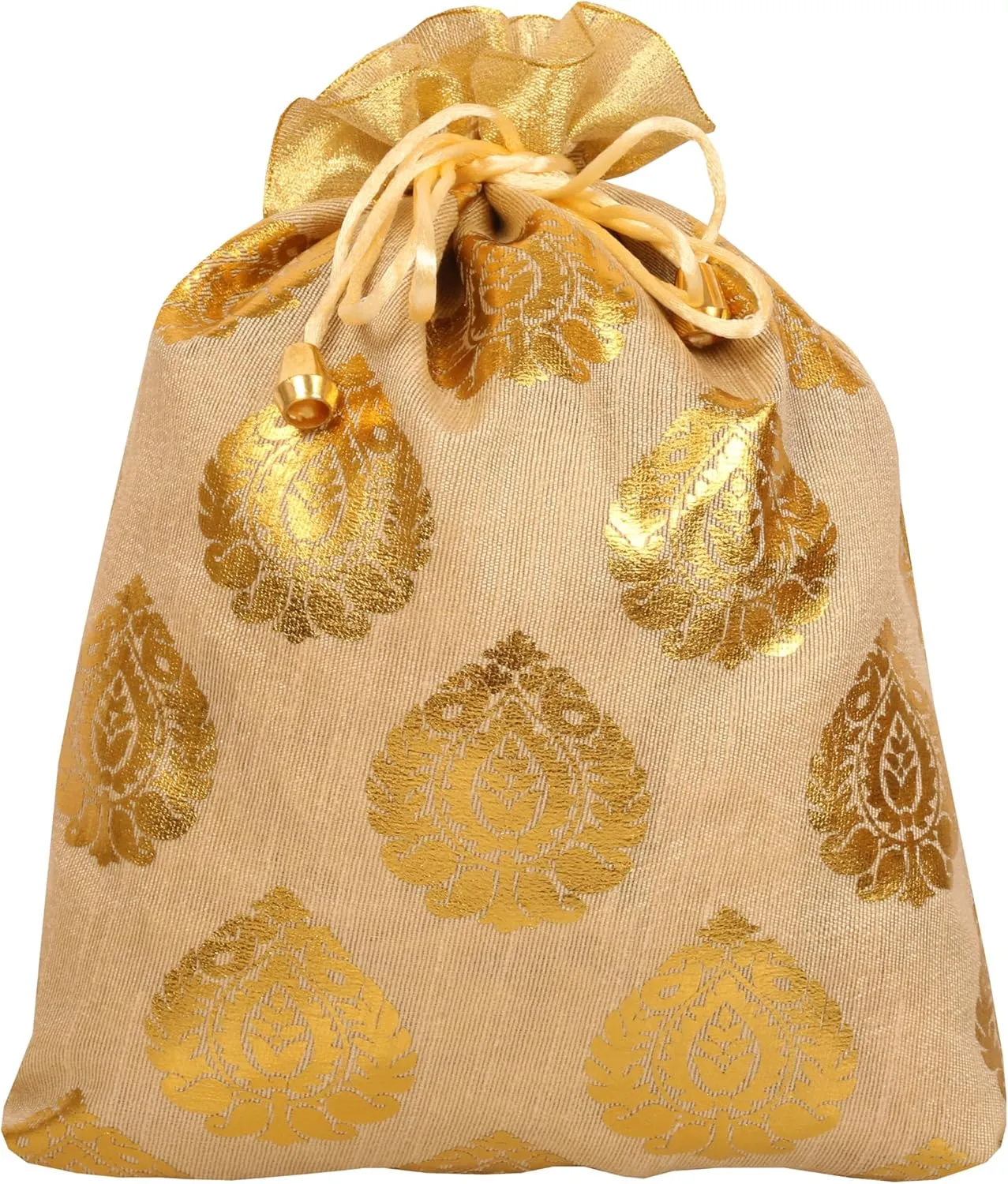 Touchstone Drawstring Bags Traditional Indian Handcrafted Fabric Perfect for Gifts Jewelry Weddings Pouches Purses Potli