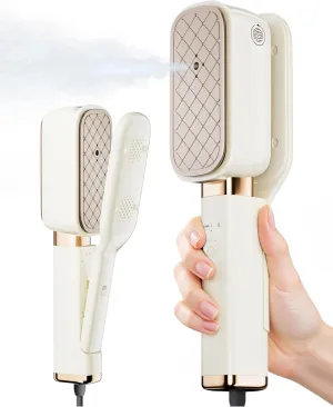 Travel Steamer for Clothes, 15S Heat Up1000W Portable Steamer，Steam & Iron & Press 3 in 1，21oz Ultra Lightweight,Deep Wrinkle Removal,Compact 180° Flip Handle Design for Travel & Home