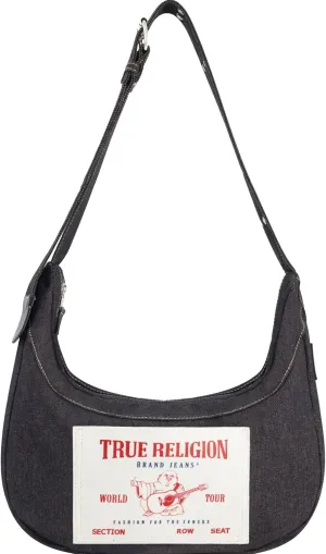 True Religion Women's Shoulder Bag Purse, Buddha Pocket Hobo Handbag with Adjustable Strap