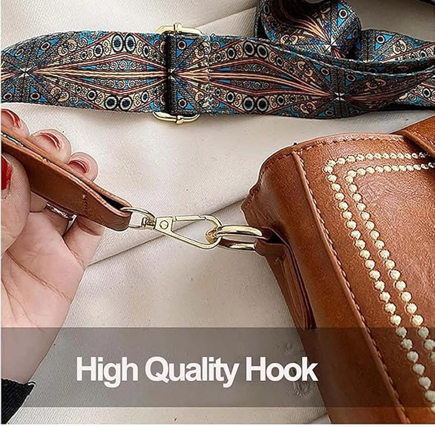 Vintage Fashion Bag with Adjustable Wider Shoulder Strap, Vintage Bucket Bag, Mini Crossbody Bags for Women