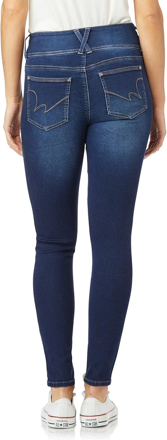 WallFlower Women's Sassy Skinny High-Rise Insta Soft Juniors Jeans (Standard and Plus)