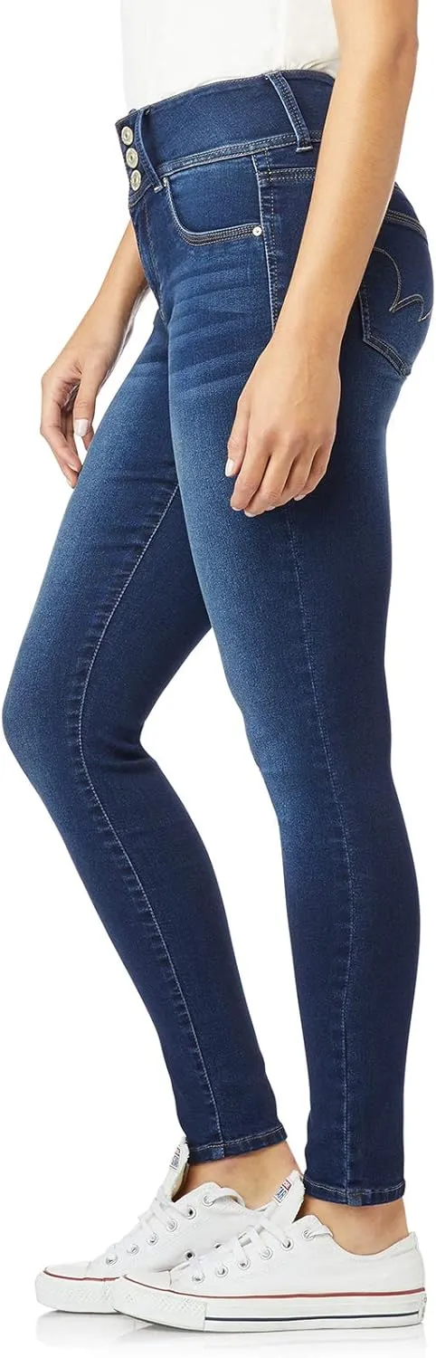 WallFlower Women's Sassy Skinny High-Rise Insta Soft Juniors Jeans (Standard and Plus)