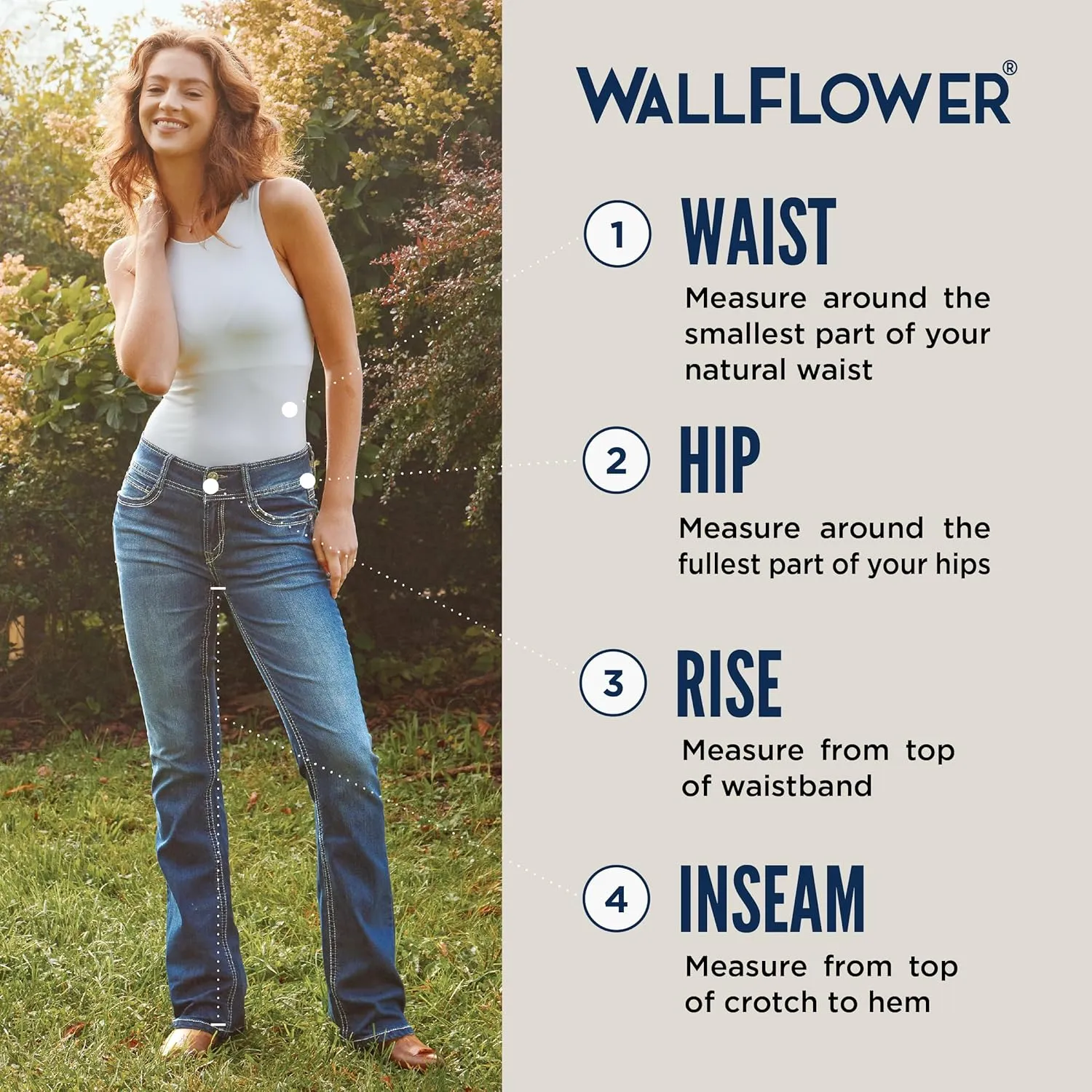 WallFlower Women's Sassy Skinny High-Rise Insta Soft Juniors Jeans (Standard and Plus)