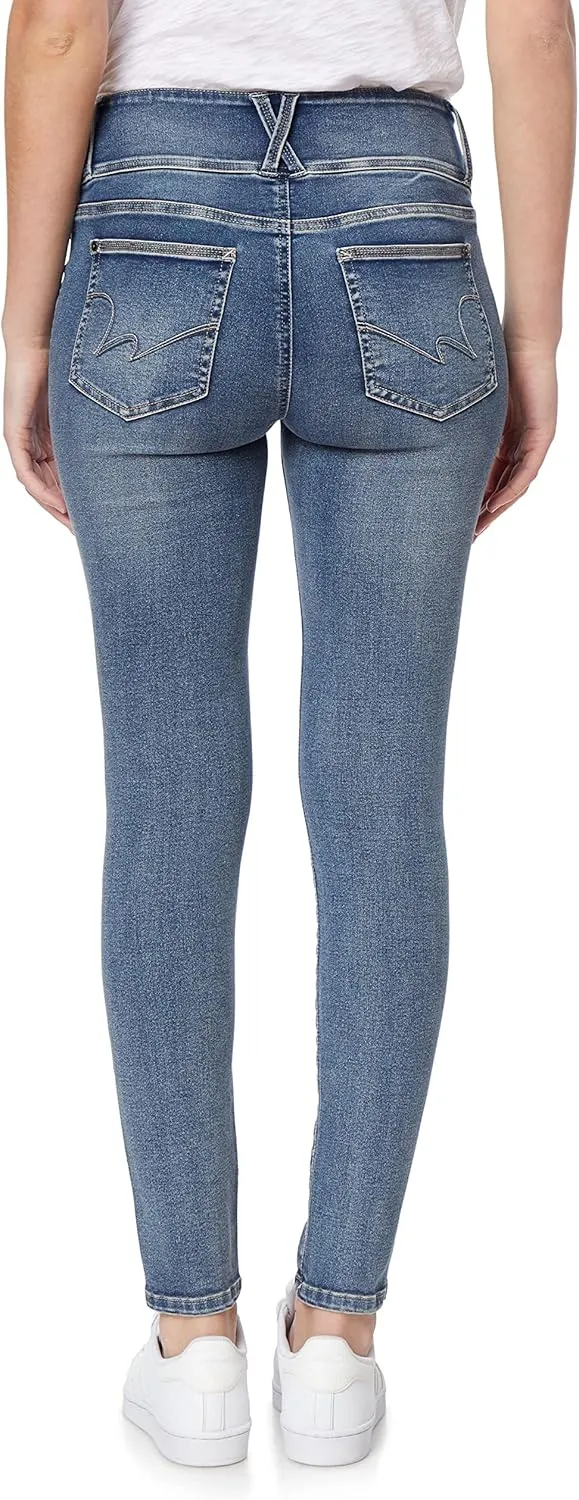 WallFlower Women's Sassy Skinny High-Rise Insta Soft Juniors Jeans (Standard and Plus)