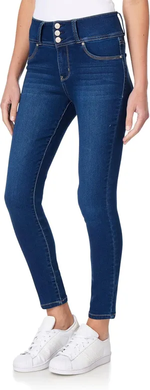 WallFlower Women's Sassy Skinny High-Rise Insta Soft Juniors Jeans (Standard and Plus)