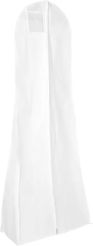 Wedding Dress Garment Bag Protective Cover Long Dress Bag Double-sided Non-woven Fabric White Storage Bag