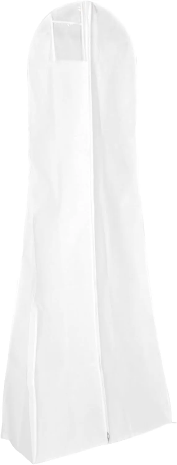 Wedding Dress Garment Bag Protective Cover Long Dress Bag Double-sided Non-woven Fabric White Storage Bag