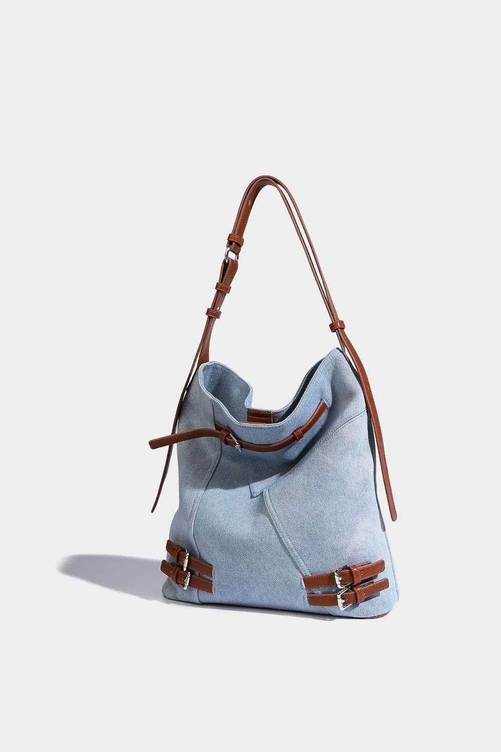 Women Denim Tote Bag Jean Shoulder Bag Designer Large Tote Bags For Women Denim Hobo Bags