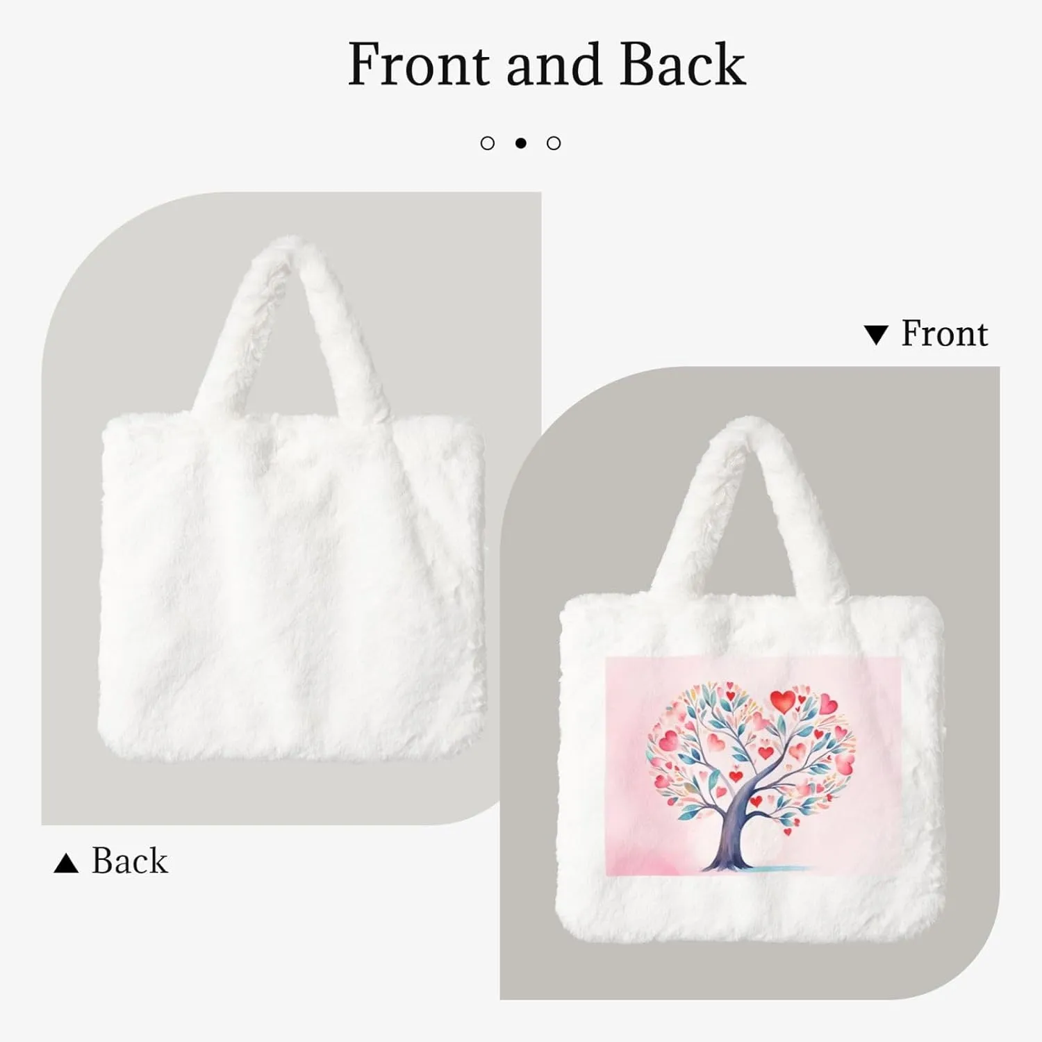 Women Shoulder Clutch Purse Bag Fluffy Fuzzy Faux Fur Cute Tote Handbag