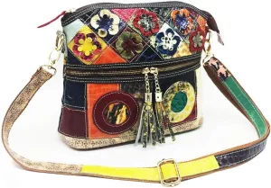 Women's Multi-Color Flowers Bags Unique Shoulder Bags Hobo Handbags Fashion Cross-Body Bags