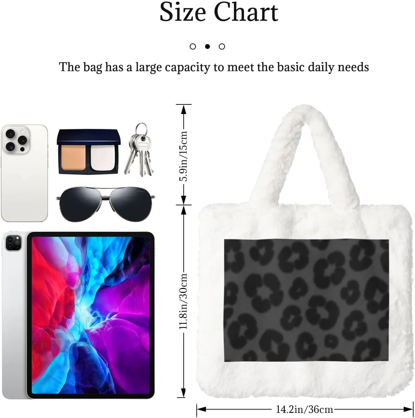 Women's Shoulder Handbags Fluffy Tote Bag Fashion Shoulder Bag for Women