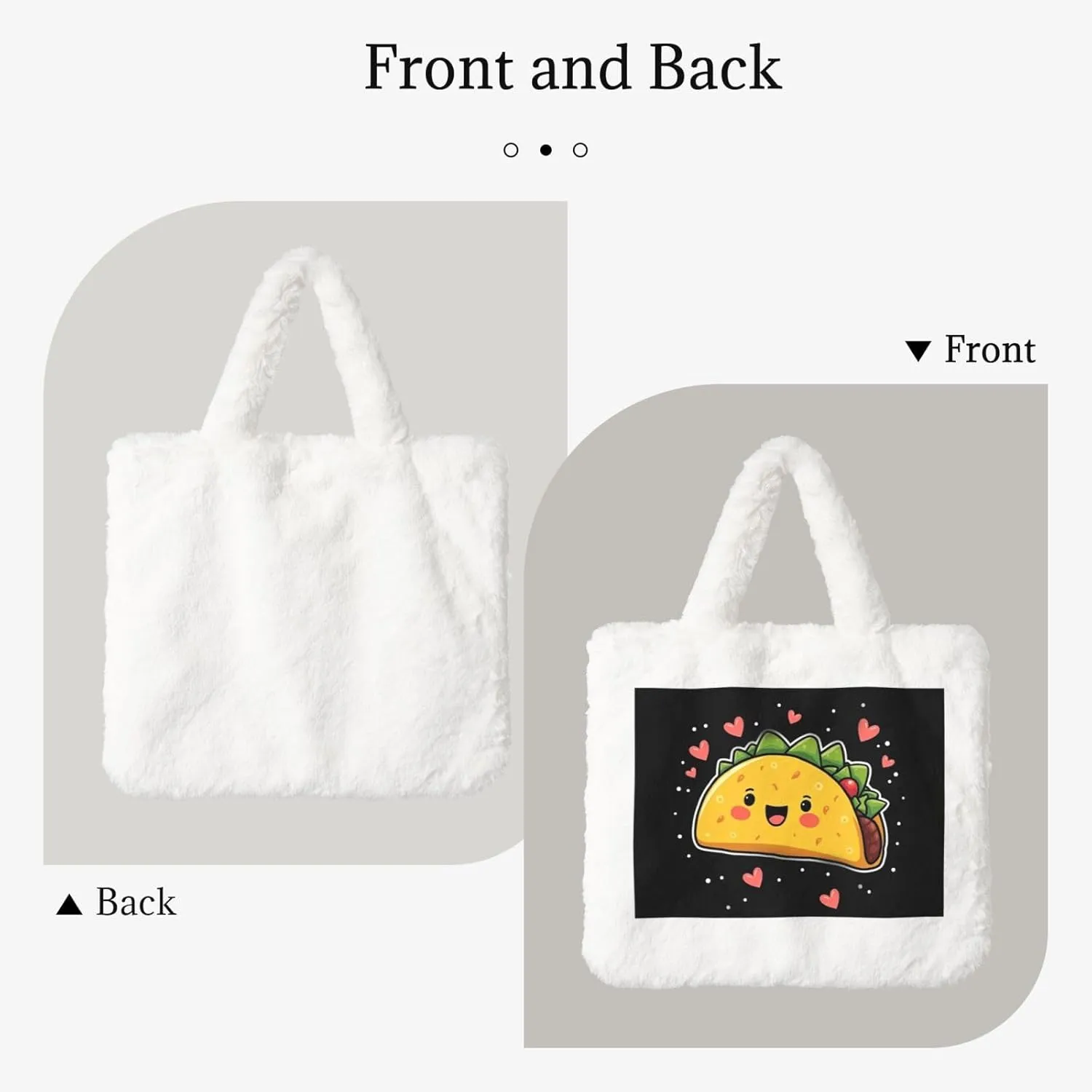 Women's Shoulder Handbags Fluffy Tote Bag Fashion Shoulder Bag for Women