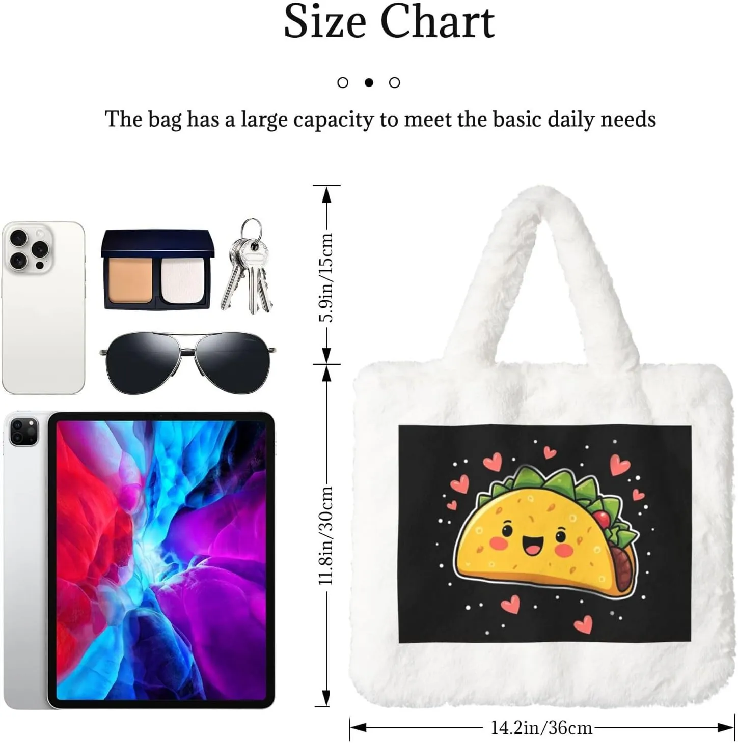 Women's Shoulder Handbags Fluffy Tote Bag Fashion Shoulder Bag for Women