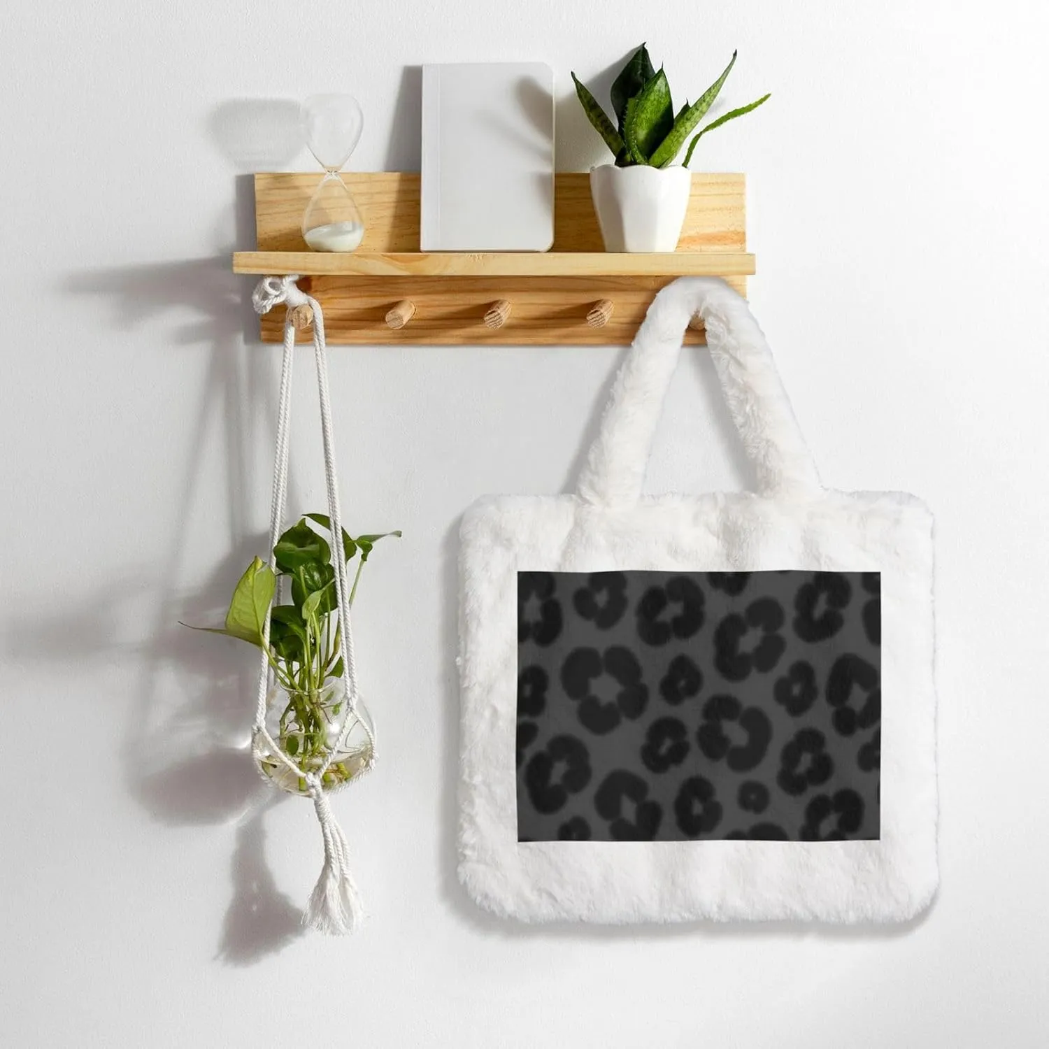 Women's Shoulder Handbags Fluffy Tote Bag Fashion Shoulder Bag for Women