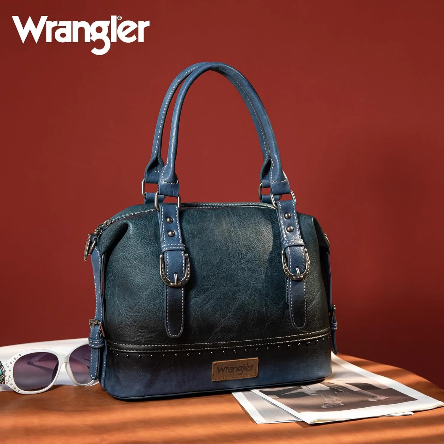 Wrangler Doctor Bag Top Handle Purse Hobo Shoulder Barrel Satchel Handbags for Women