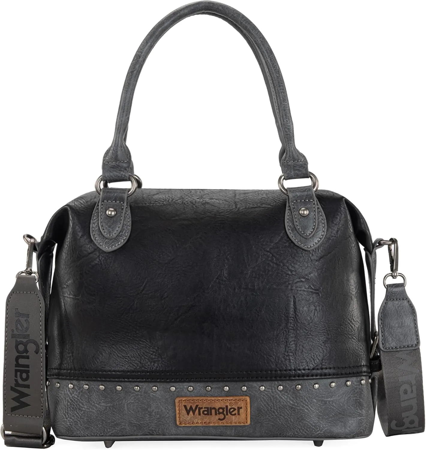 Wrangler Small Doctor Bag for Women Vintage Satchel Bag Western Handbags with Wide Strap