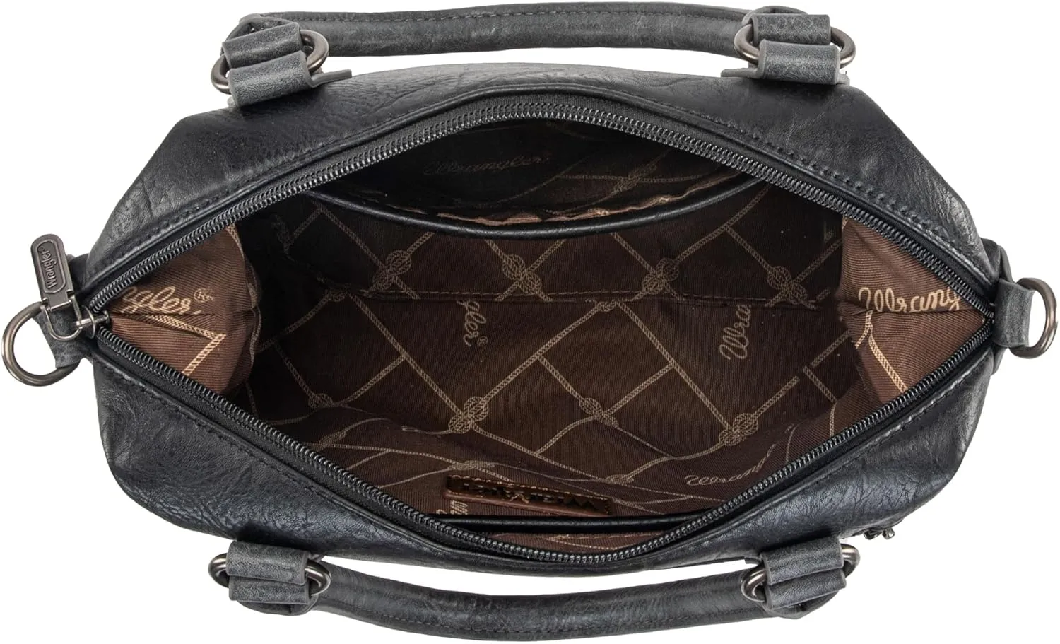 Wrangler Small Doctor Bag for Women Vintage Satchel Bag Western Handbags with Wide Strap