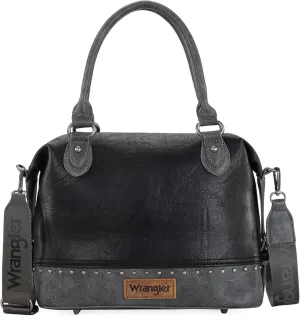 Wrangler Small Doctor Bag for Women Vintage Satchel Bag Western Handbags with Wide Strap