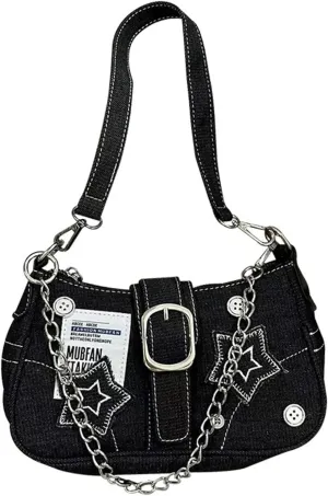 Y2k Accessories Y2k Wallet Crossbody Bag Gothic Retro Crossbody Bag Women's Shoulder Bag