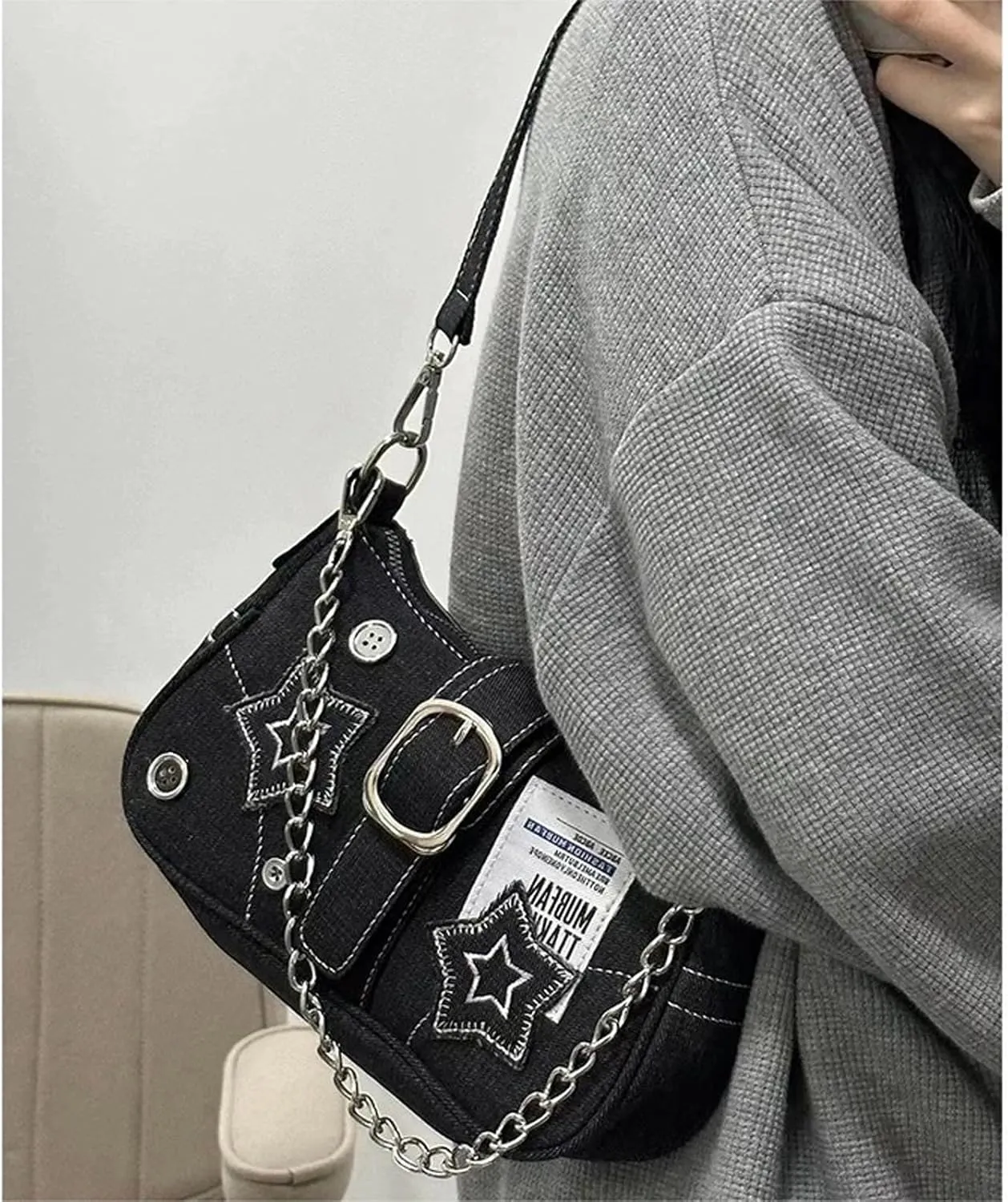 Y2k Accessories Y2k Wallet Crossbody Bag Gothic Retro Crossbody Bag Women's Shoulder Bag