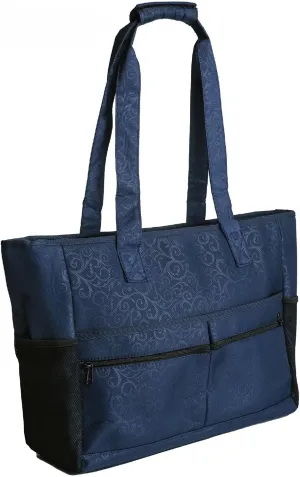 Zero Grid Women's Laptop XL Tote Bag - Travel, Gym, Yoga, Beach Shoulder Bag with RFID-Blocking and Water Resistant Fabric